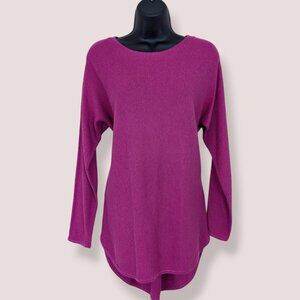 Michael Kors Purple Knit Long Sleeve Sweater Top